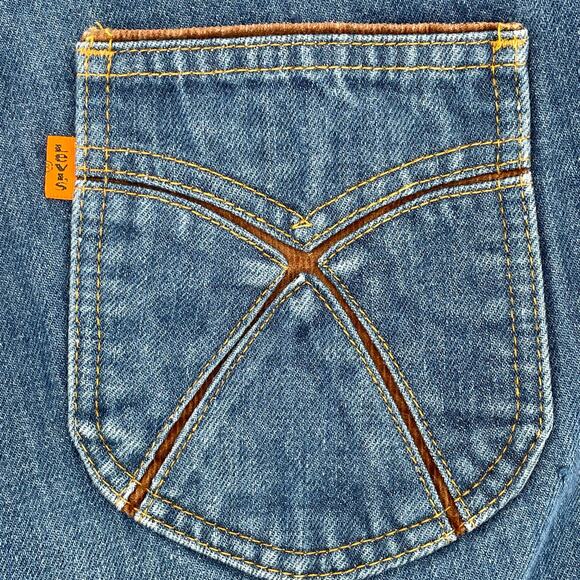 Vtg. Levis Orange Tab Jeans Rare Corduroy Pocket, Tag Sz 31 x 32/ Actual 29 x 32 - Picture 7 of 9